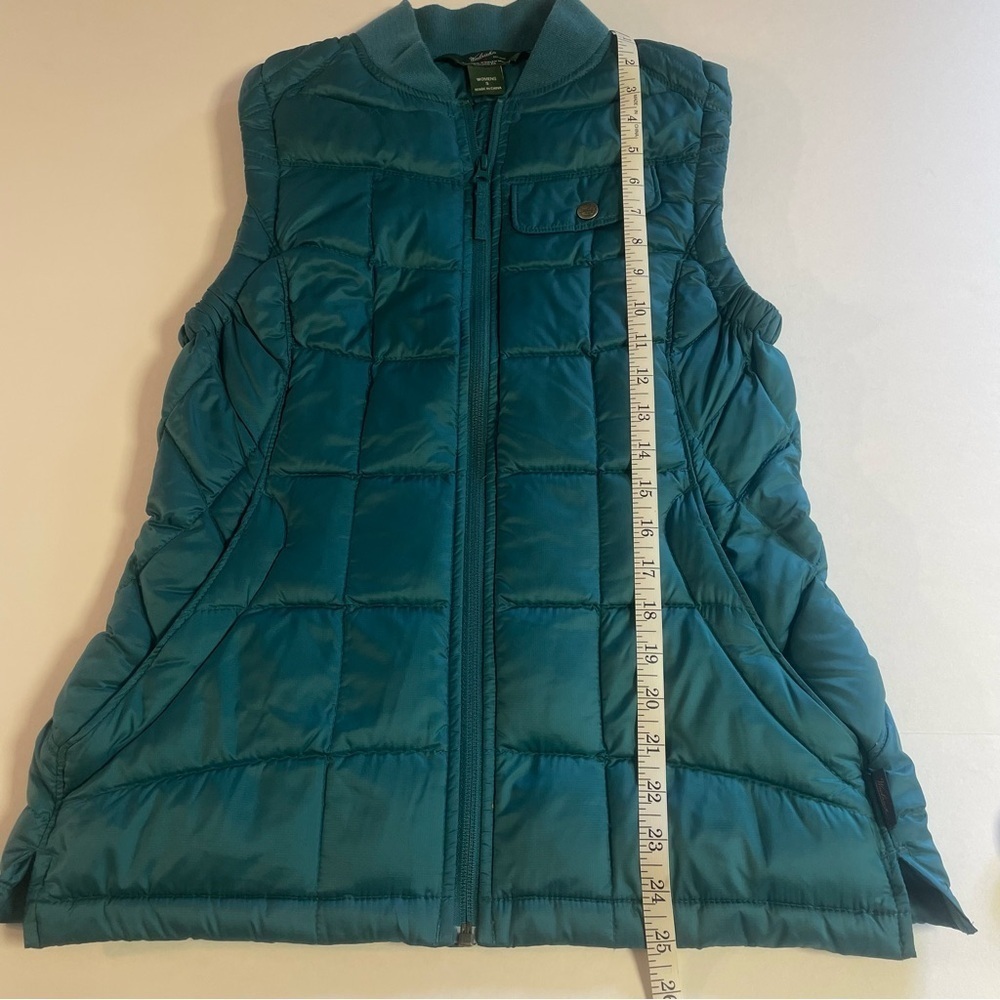 Woolrich Women's Goose Down Puffer Vest Teal Size Small - Picture 13 of 14
